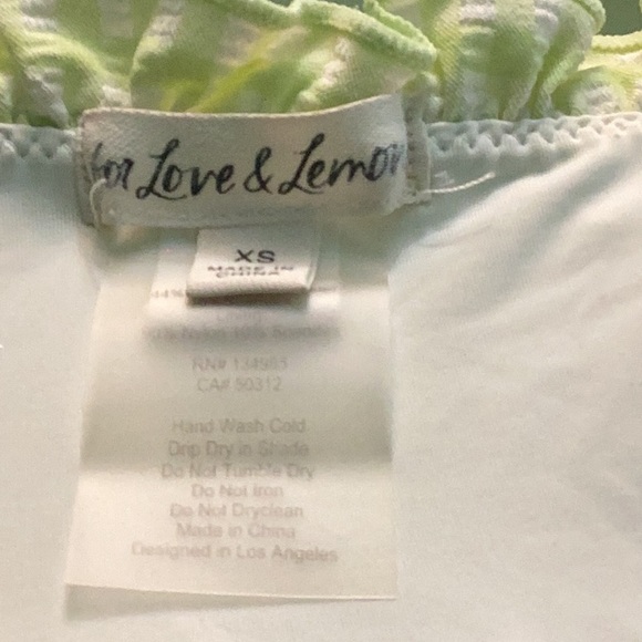 For Love And Lemons Lime Green Bikini Set - Picture 6 of 10